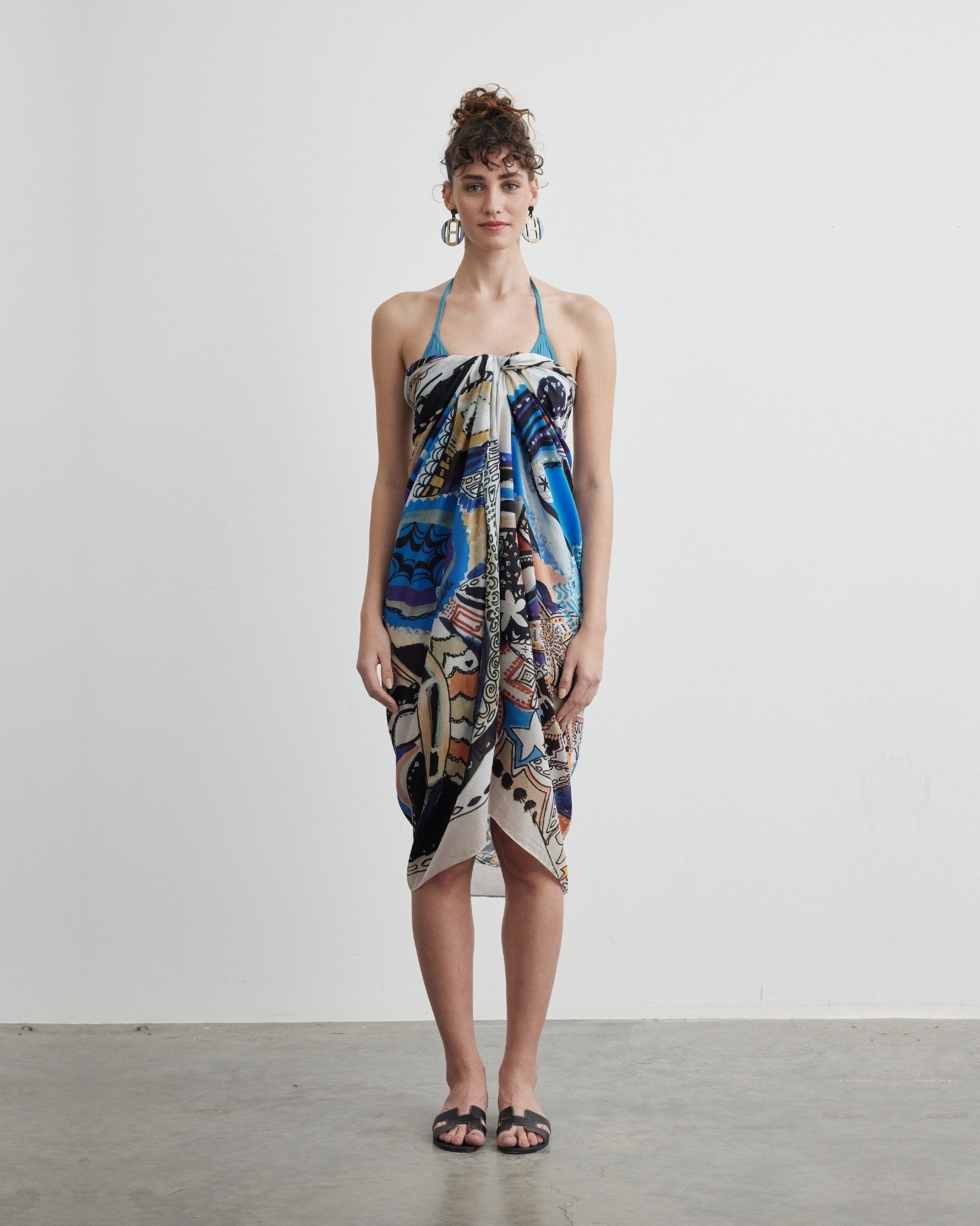 Silk Voile Pareo Scarf | Goddess of Protection
