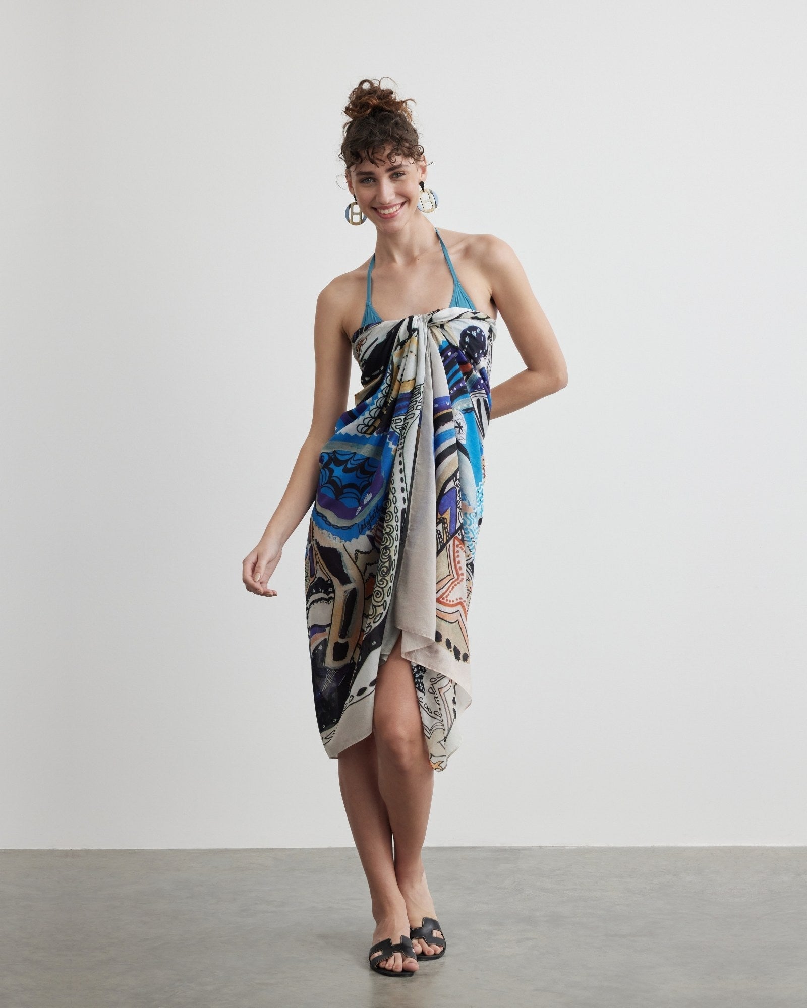 Silk Voile Pareo Scarf | Goddess of Protection