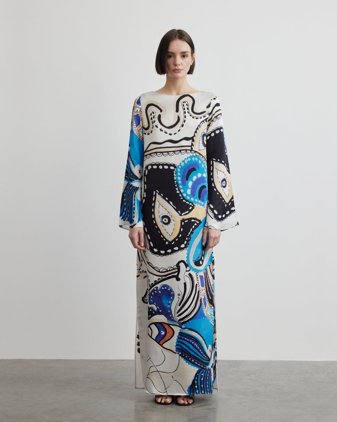 Neptune Slit Long Dress | Goddess of Protection