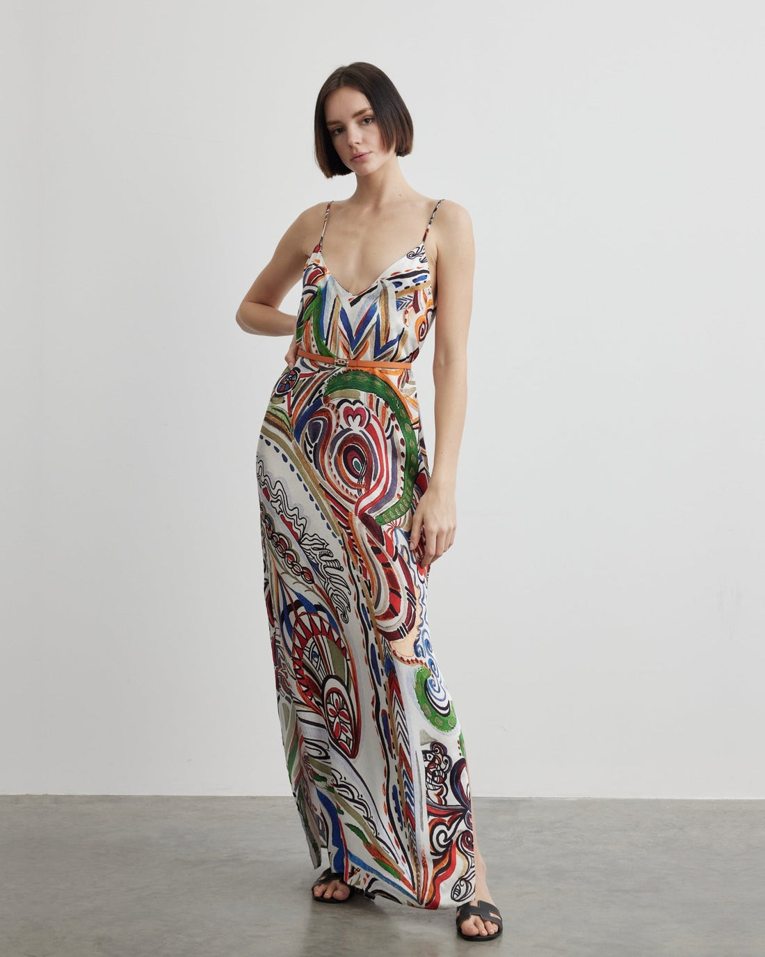 Thin Strap Long Dress | Goddess of Fire