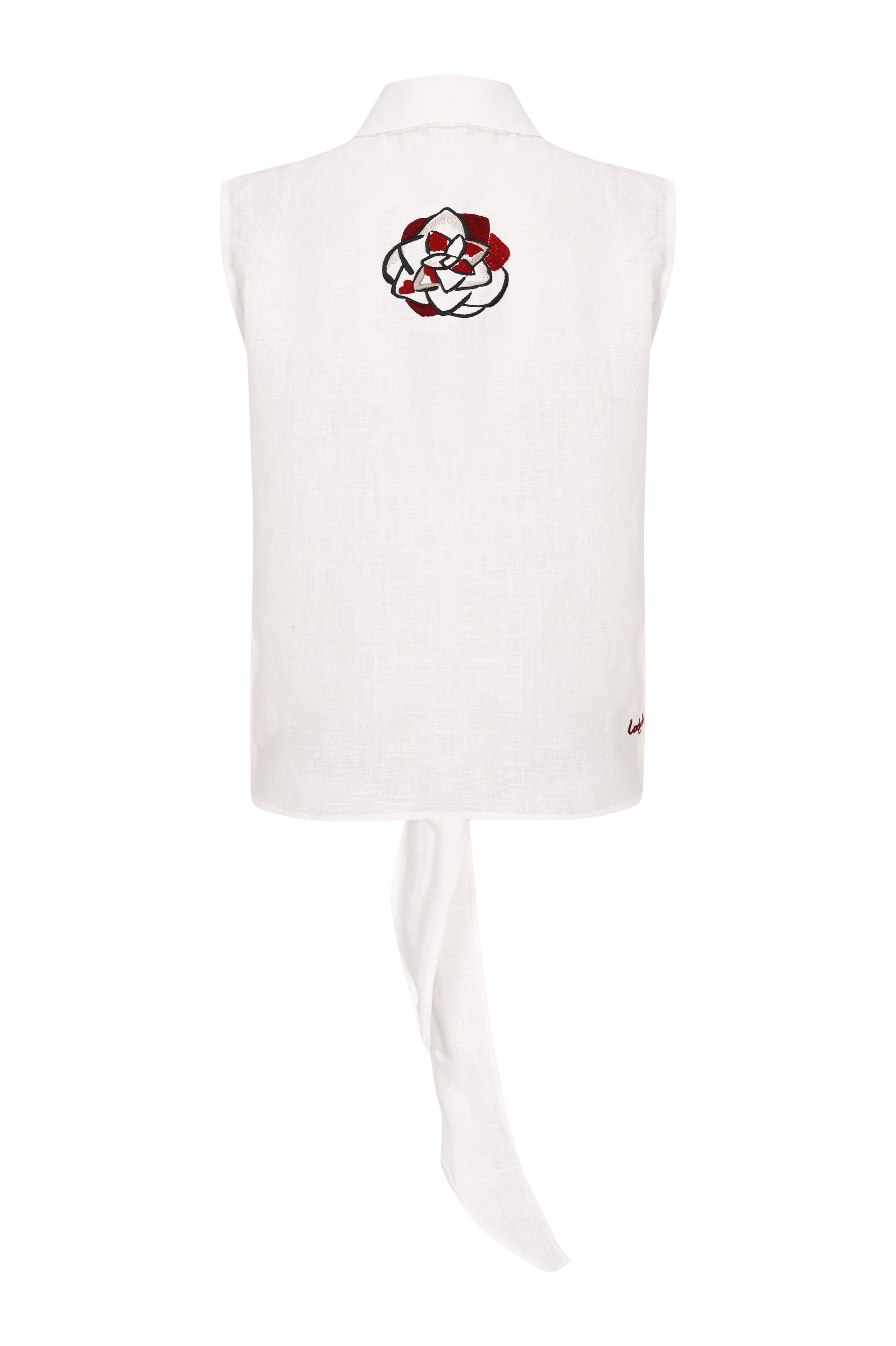 Sleeveless Shirt White