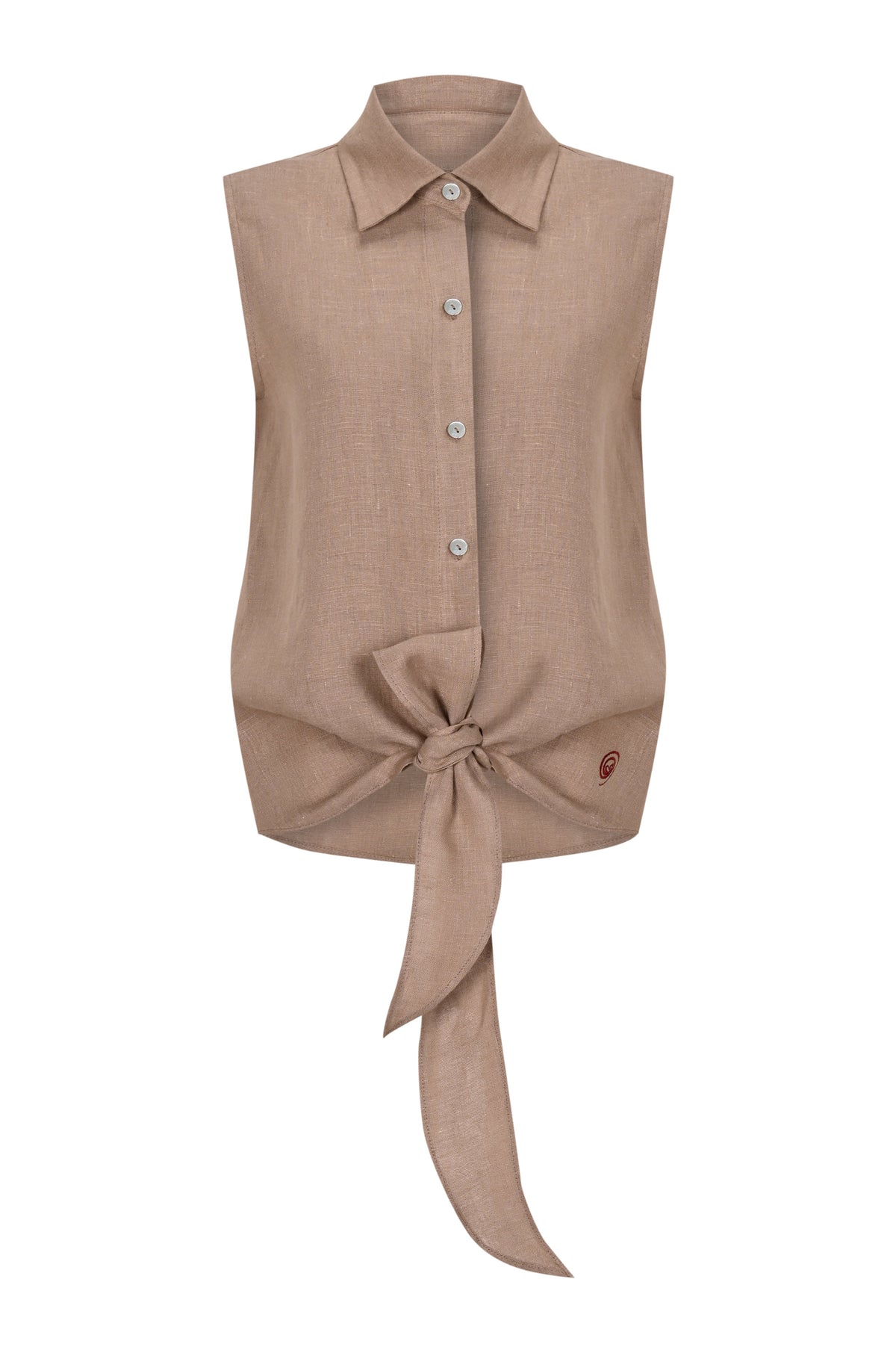 Sleeveless Shirt Tabac