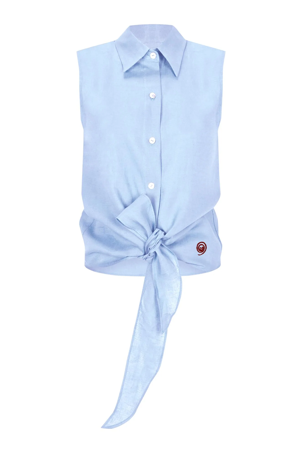 Sleeveless Shirt Blue