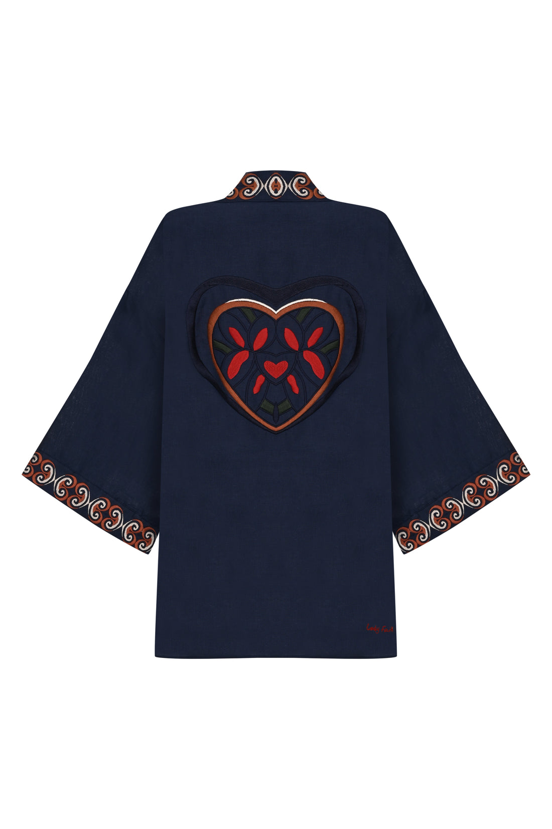 Linen Kaftan Navy