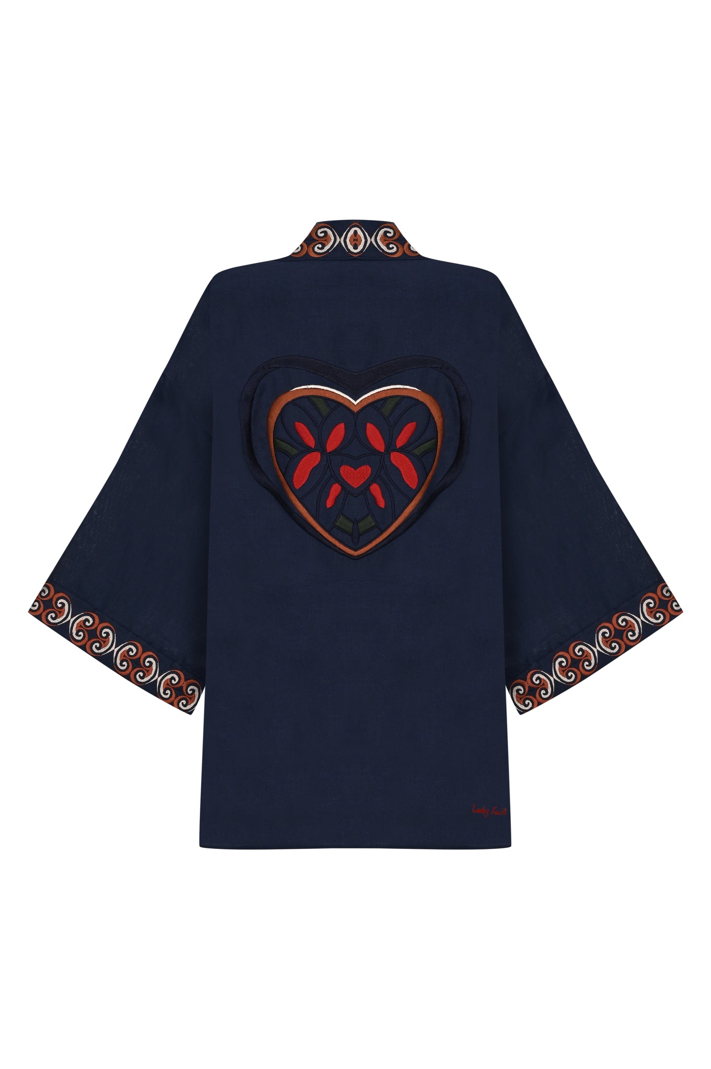 Linen Kaftan Navy