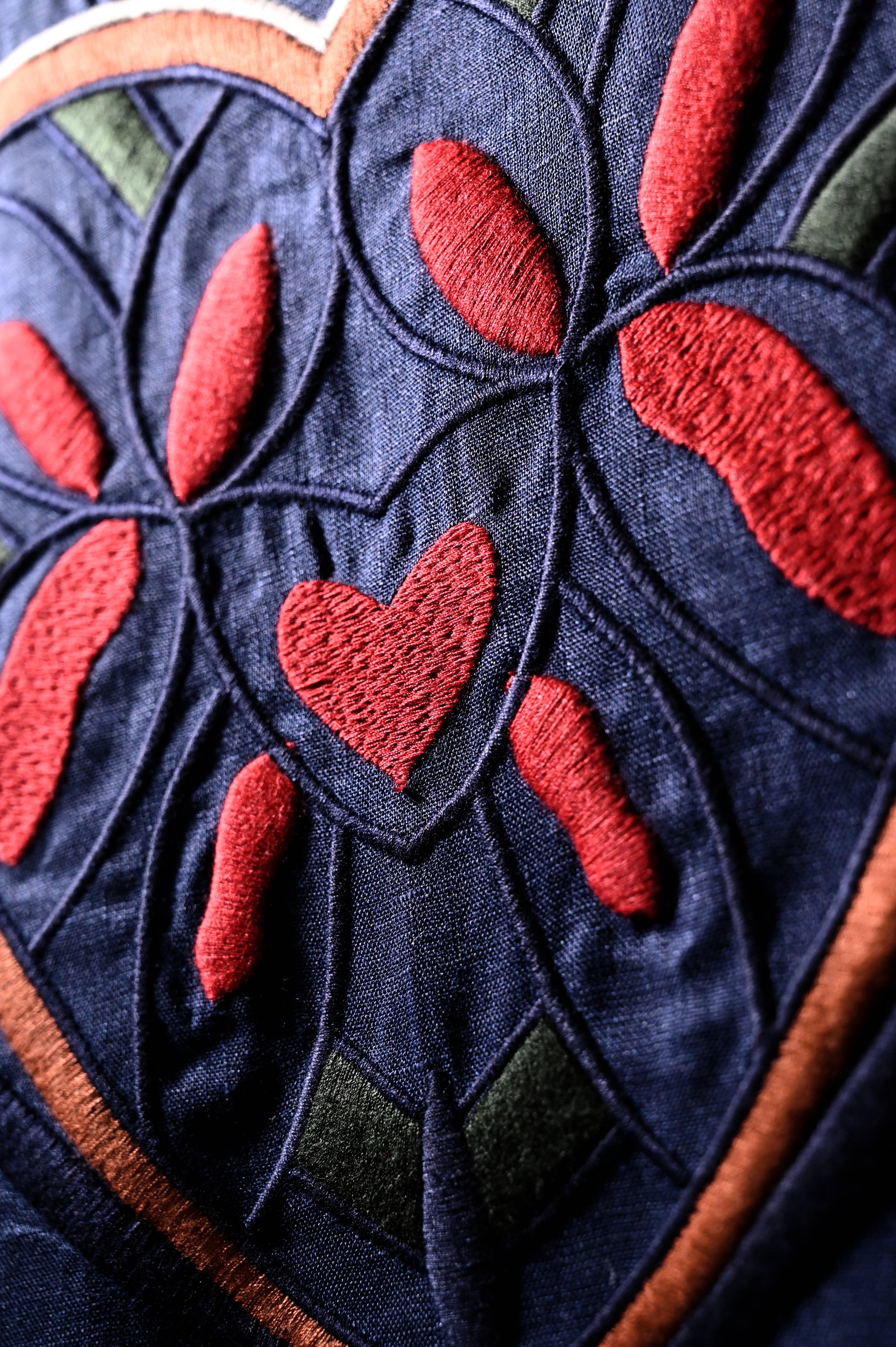 Linen Kaftan Navy