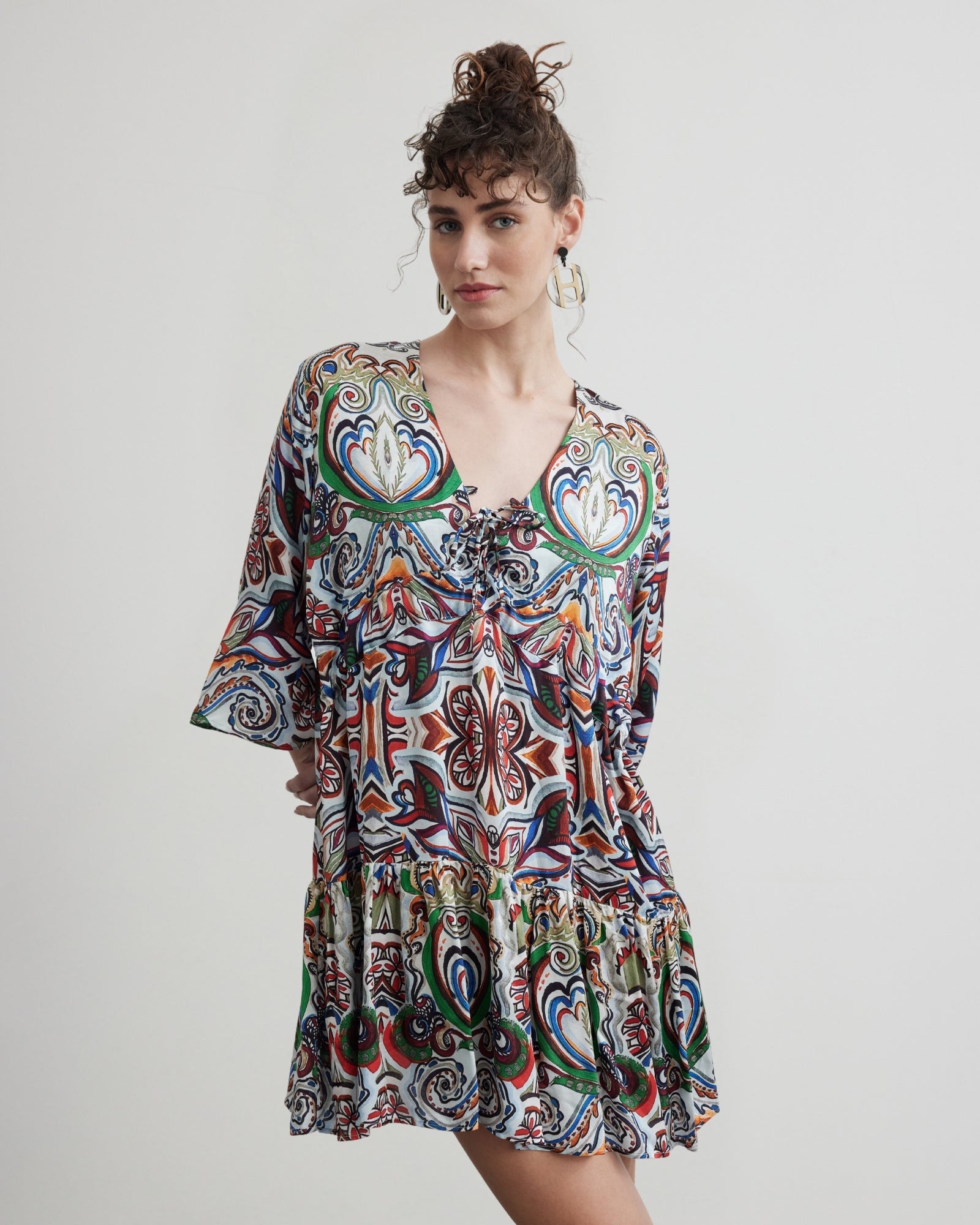 Tropez Flare Mini Dress | Goddess of Earth - Butterfly