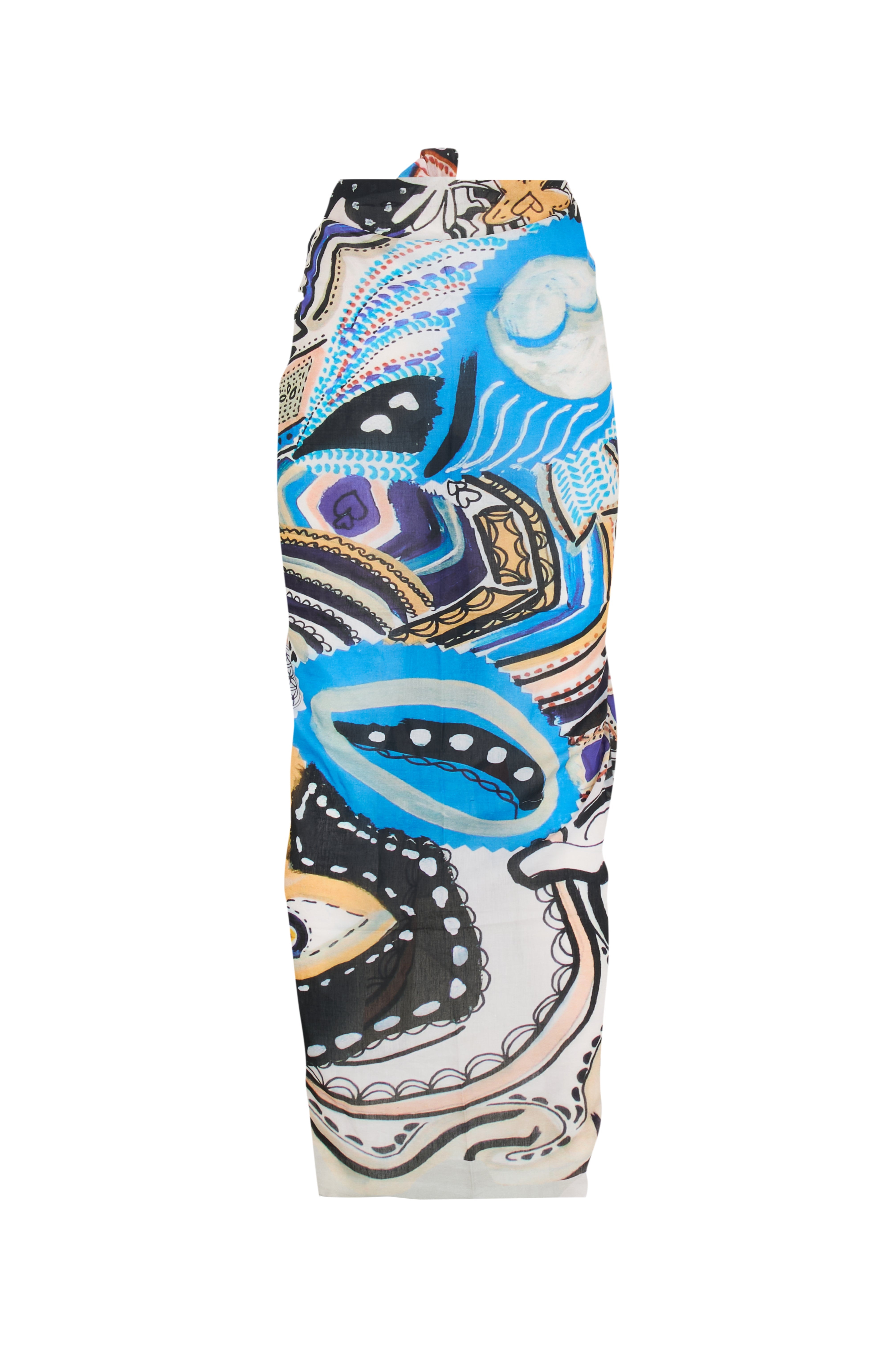 Silk Voile Pareo Scarf | Goddess of Protection