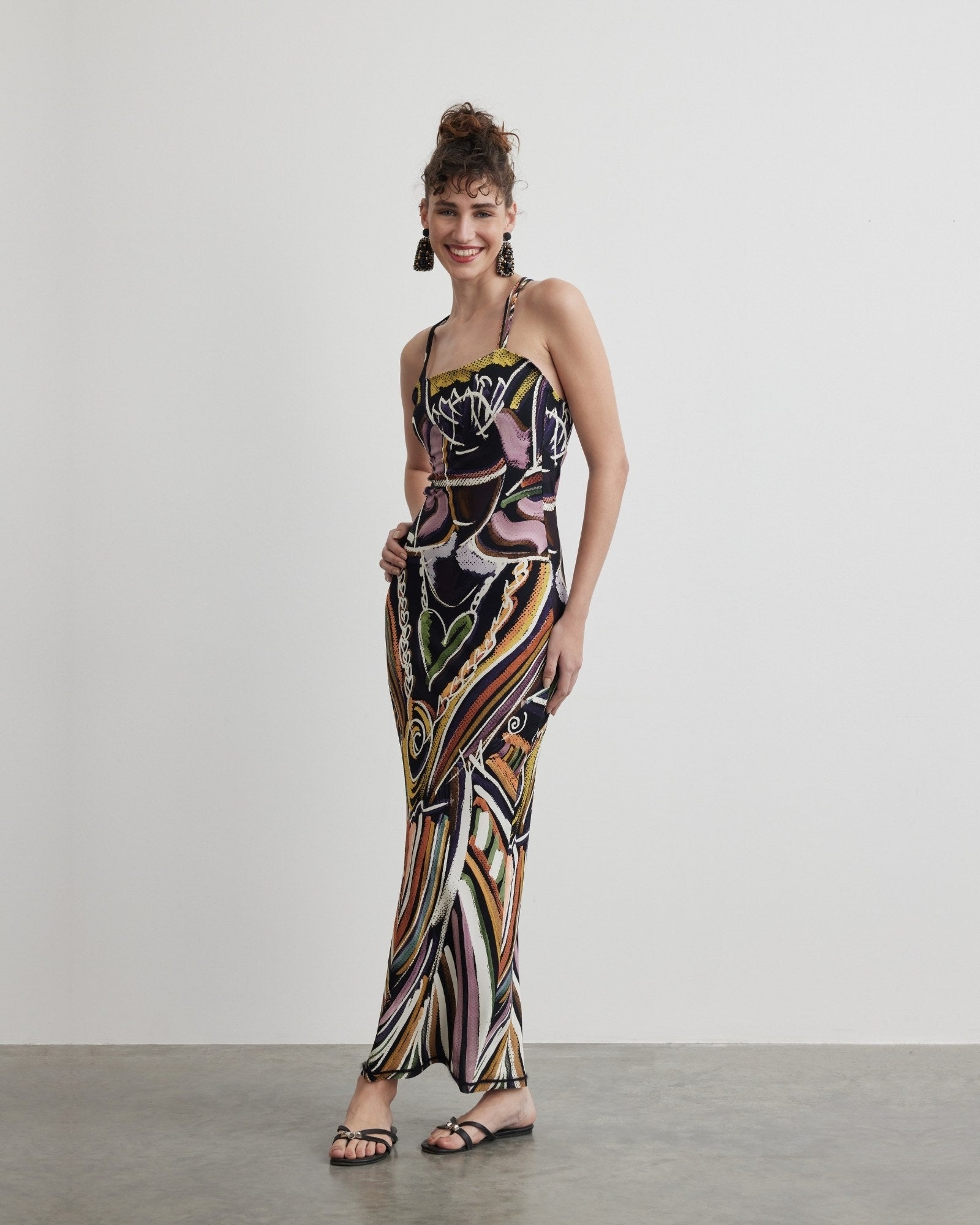 Stretch Long Back Slit Dress | Goddess of Transformation
