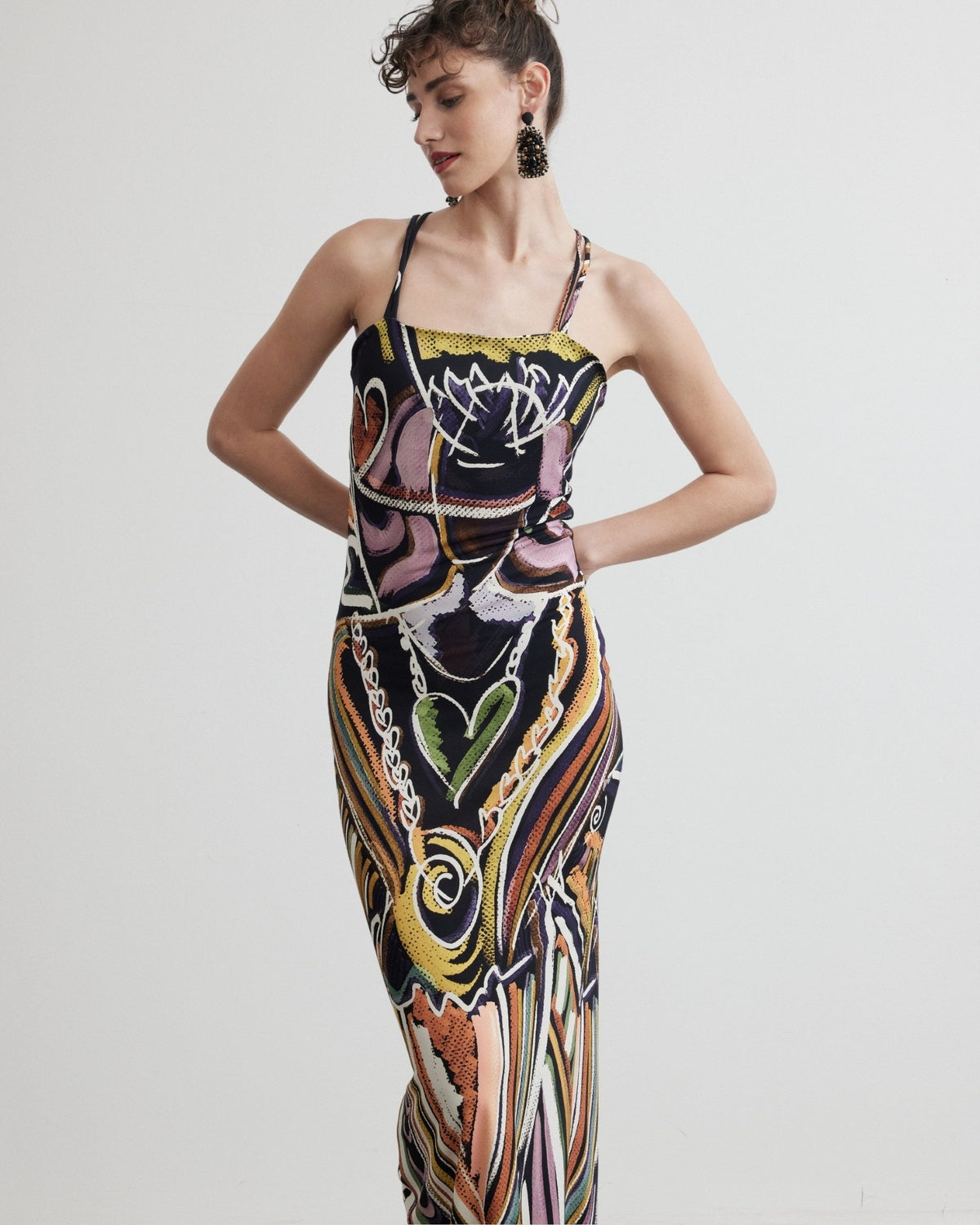 Stretch Long Back Slit Dress | Goddess of Transformation