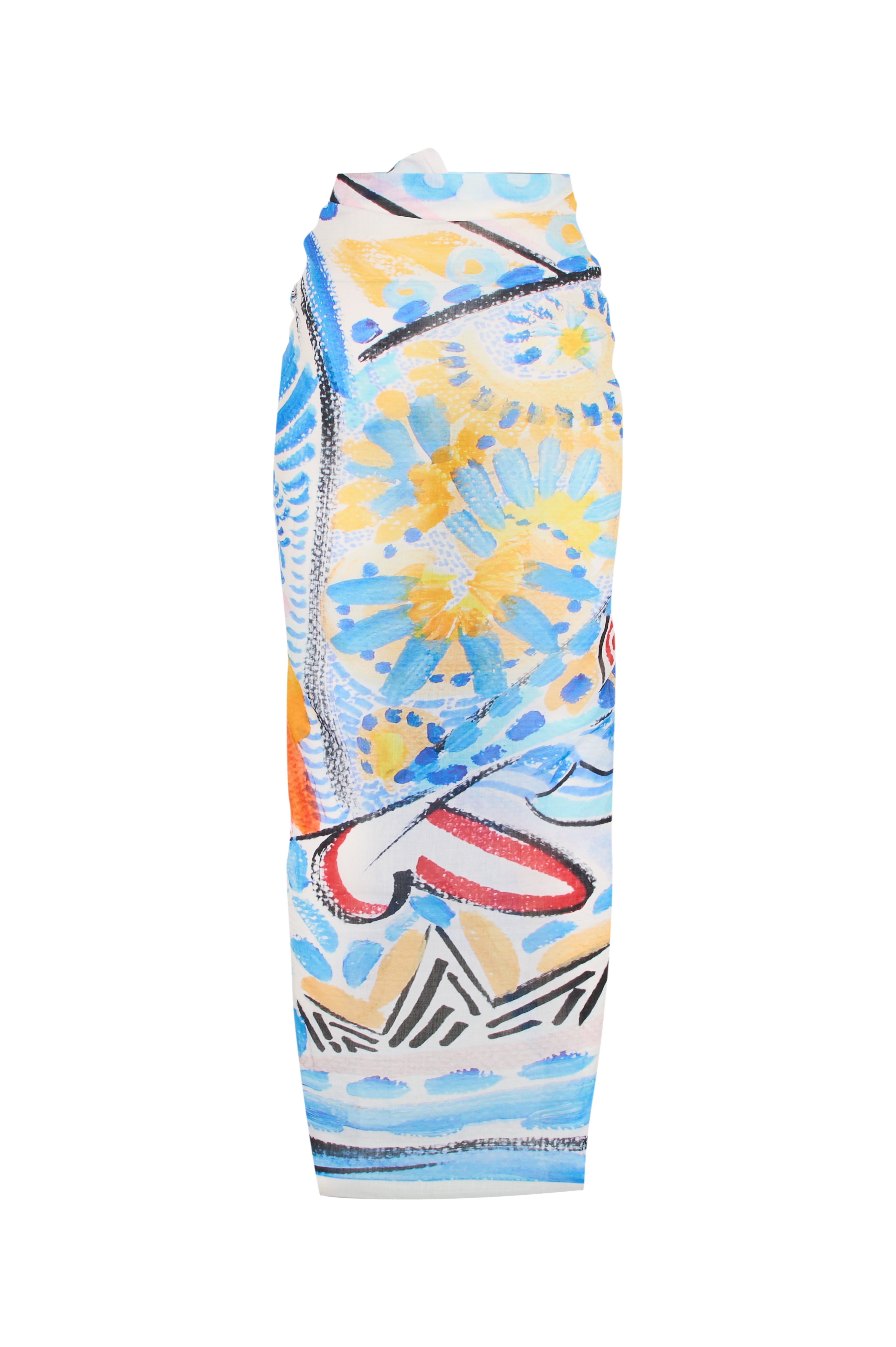 Silk Voile Pareo Scarf | Goddess Of Miracle
