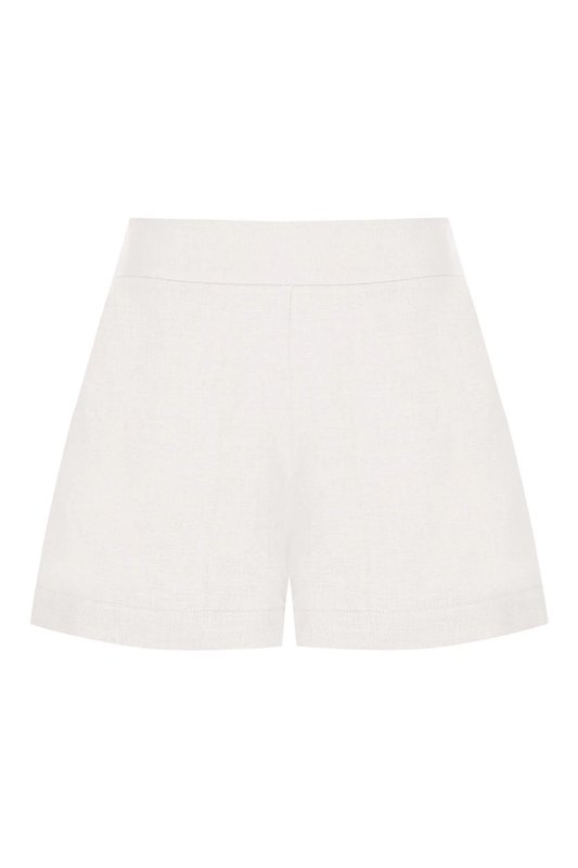 Linen Shorts White