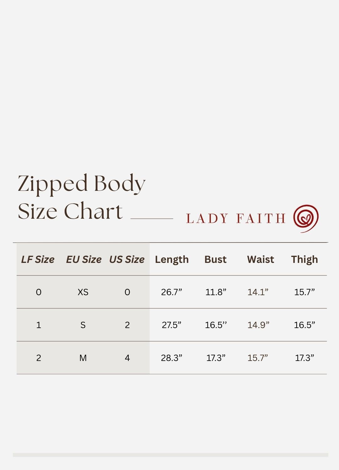 Front Zippered Long Sleeve Body | Goddess of Transformation