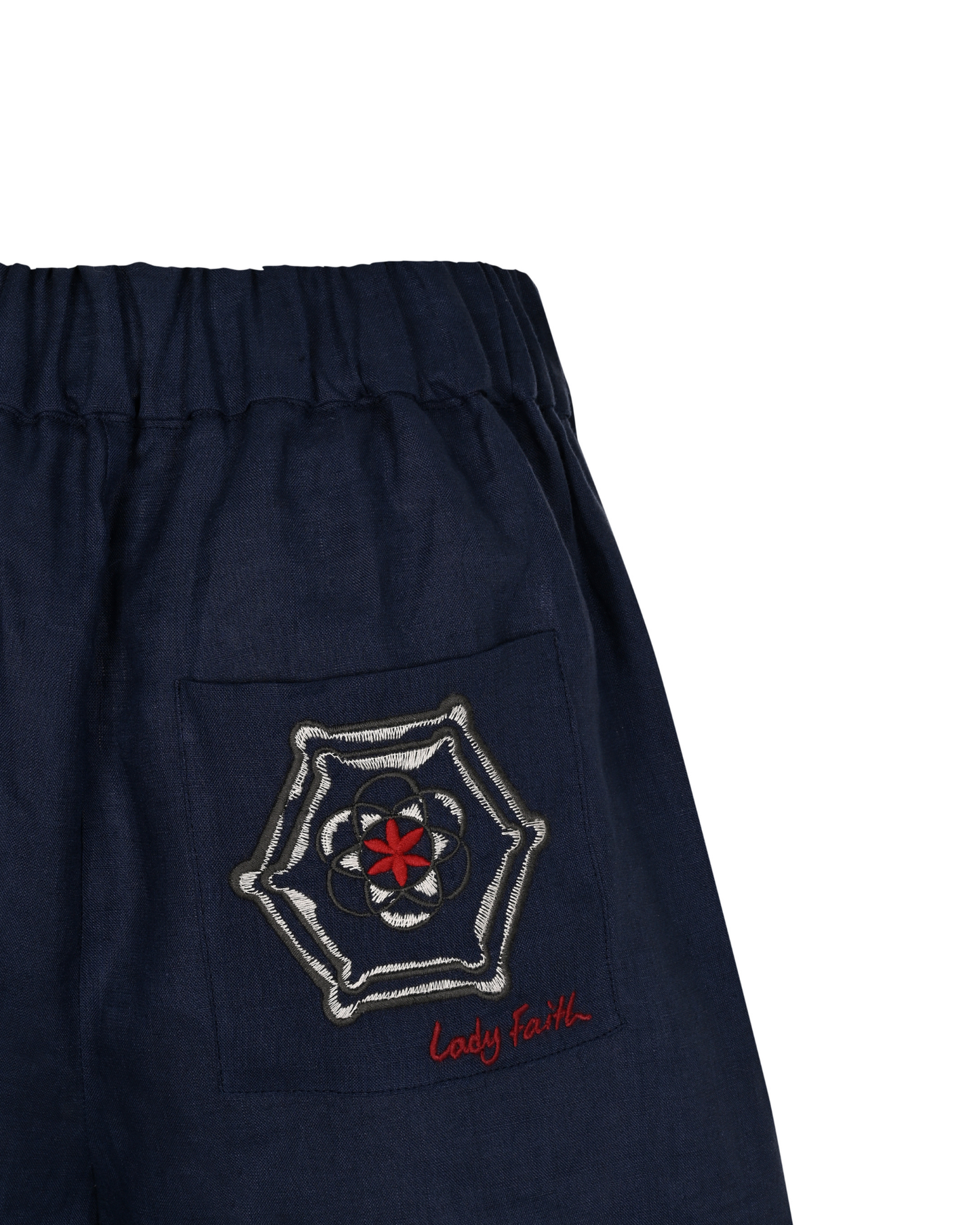 Linen Shorts Navy