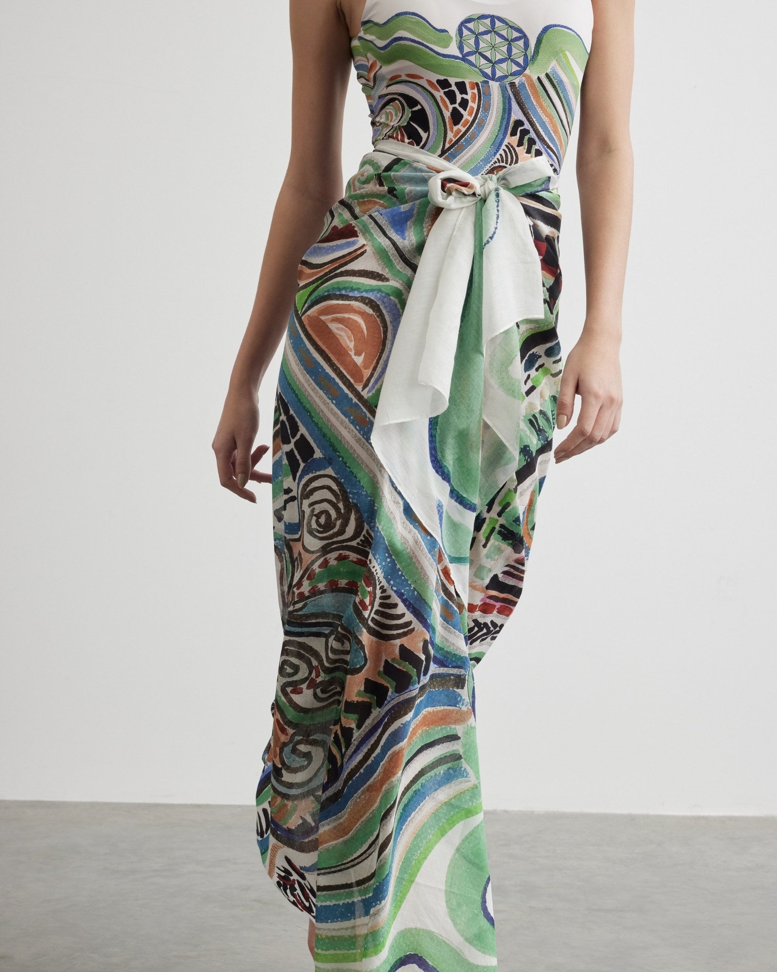 Silk Voile Pareo Scarf | Goddess of Healing