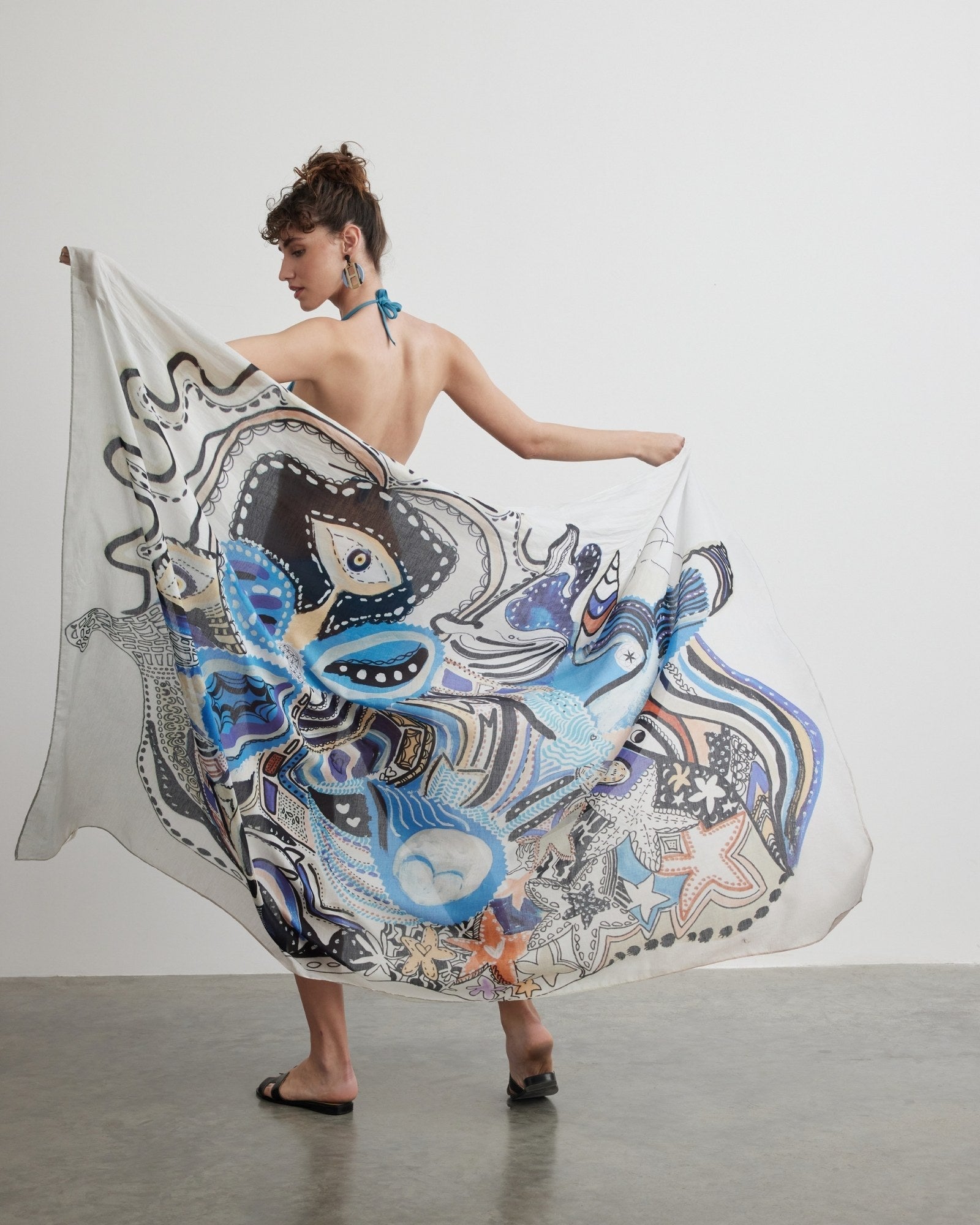 Silk Voile Pareo Scarf | Goddess of Protection