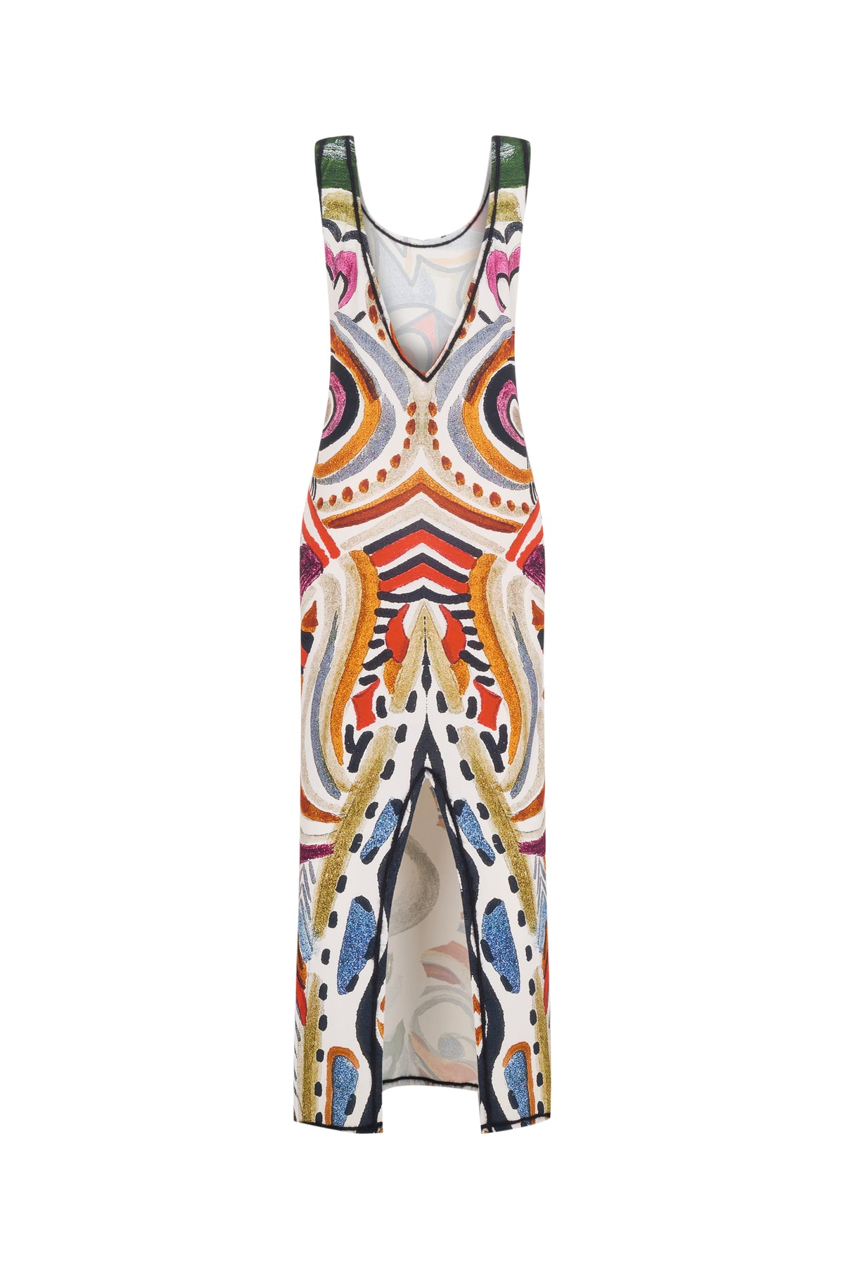 Back V Slit Long Dress | Goddess of Fire