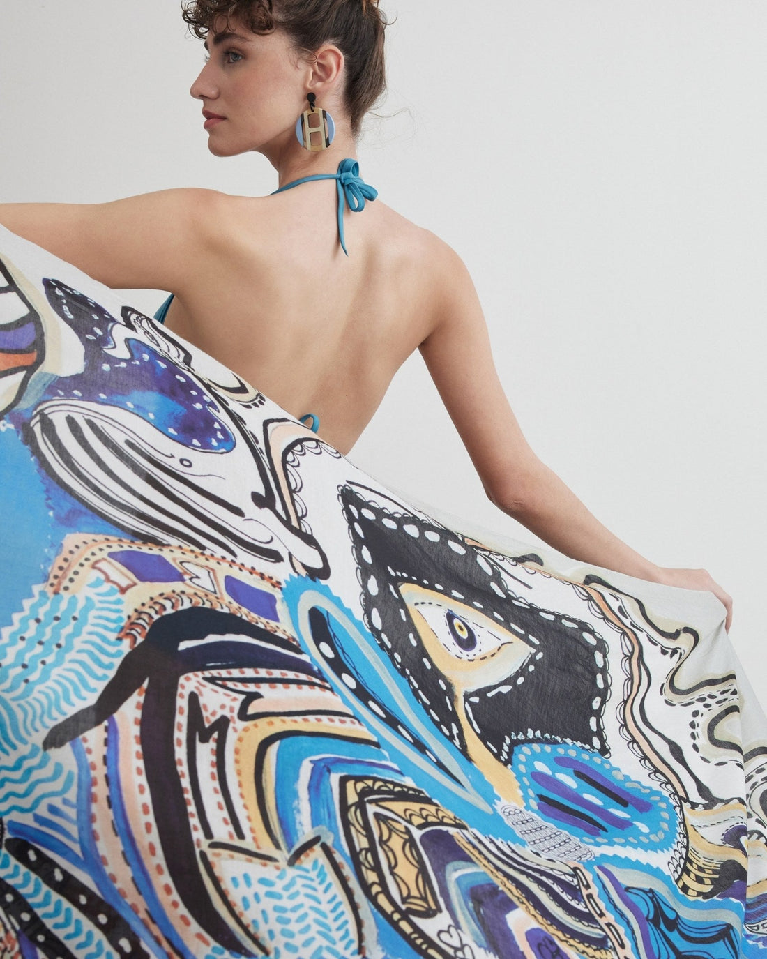Silk Voile Pareo Scarf | Goddess of Protection