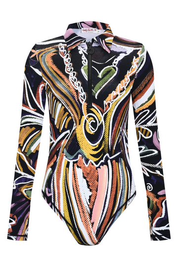 Front Zippered Long Sleeve Body | Goddess of Transformation