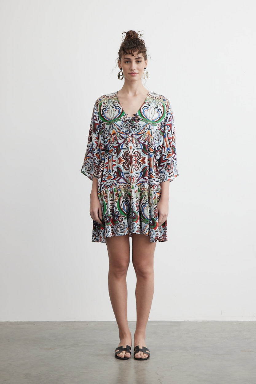 Tropez Flare Mini Dress | Goddess of Earth - Butterfly