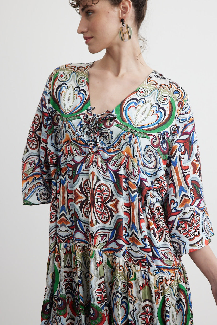 Tropez Flare Mini Dress | Goddess of Earth - Butterfly