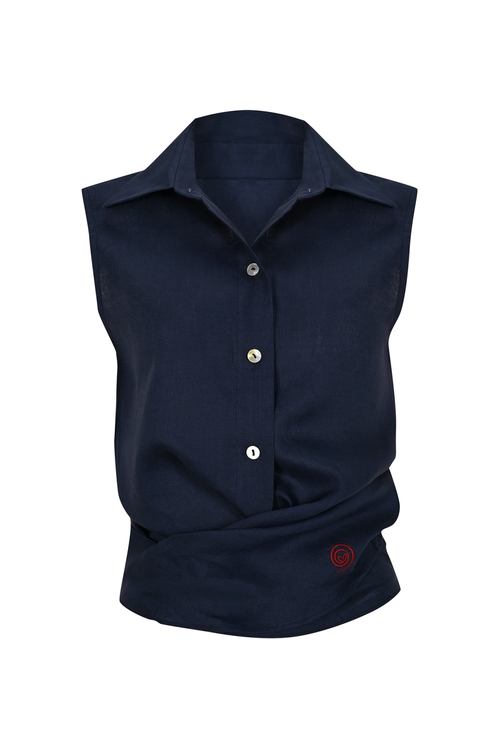 Sleeveless Shirt Navy