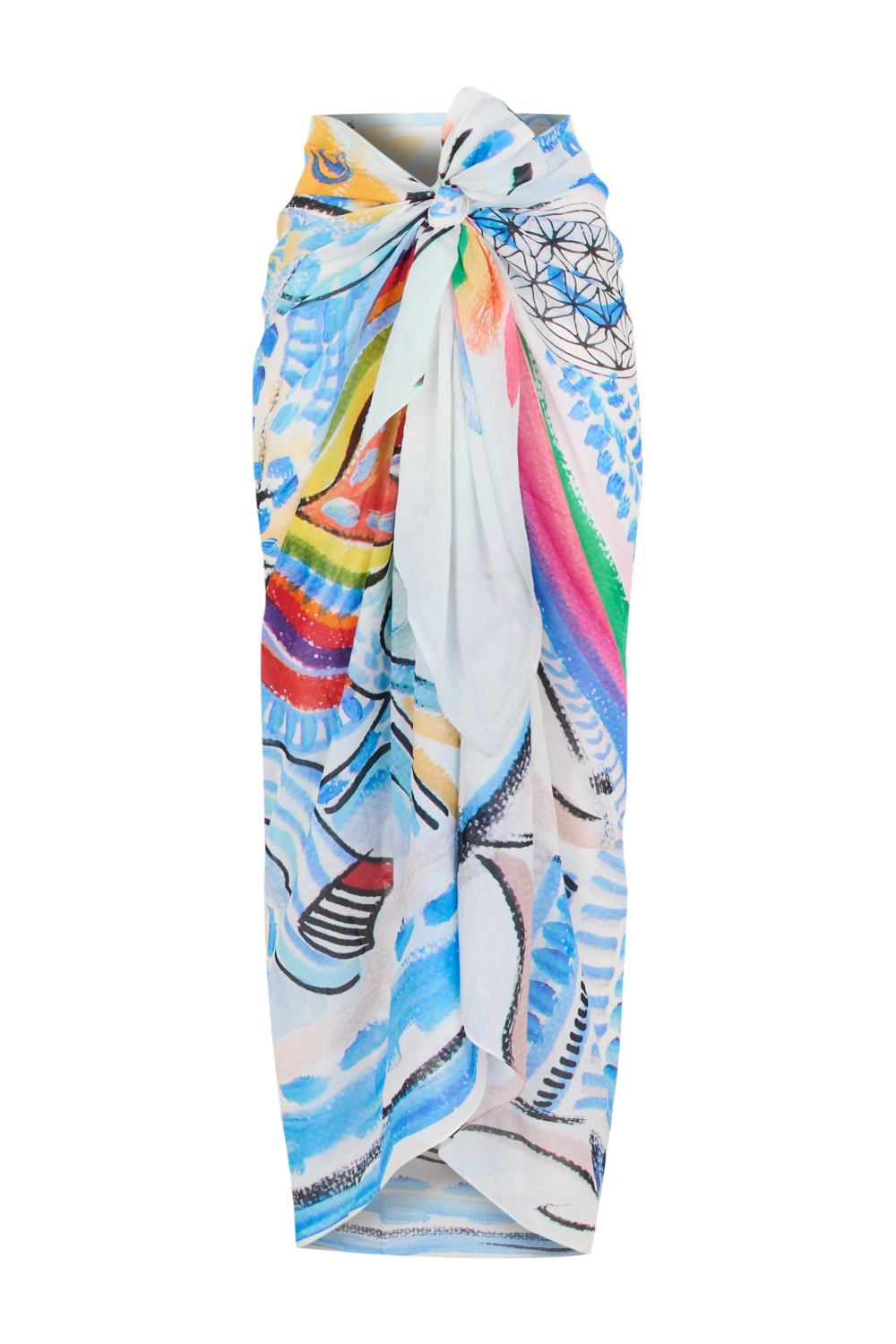 Silk Voile Pareo Scarf | Goddess Of Miracle
