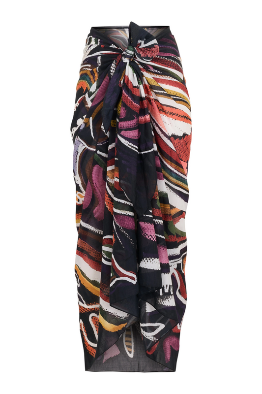 Silk Voile Pareo Scarf | Goddess Of Transformation