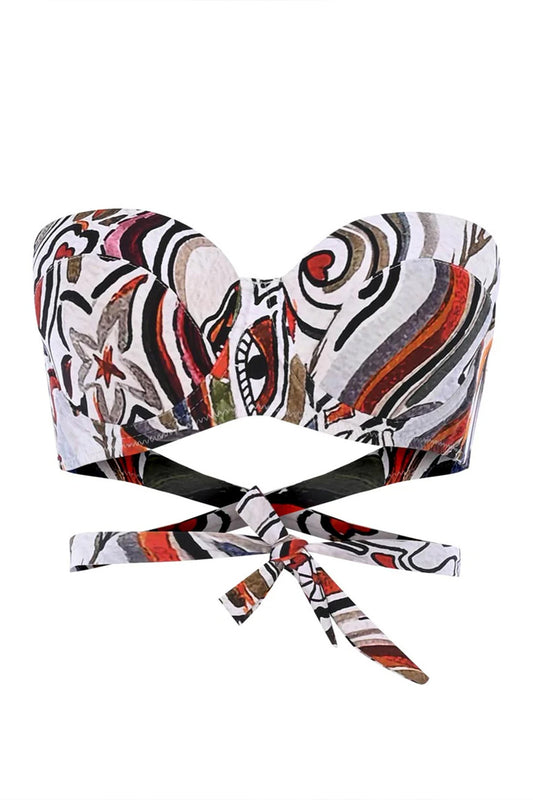 Strapless Bra Bikini Set | Goddess of Fire