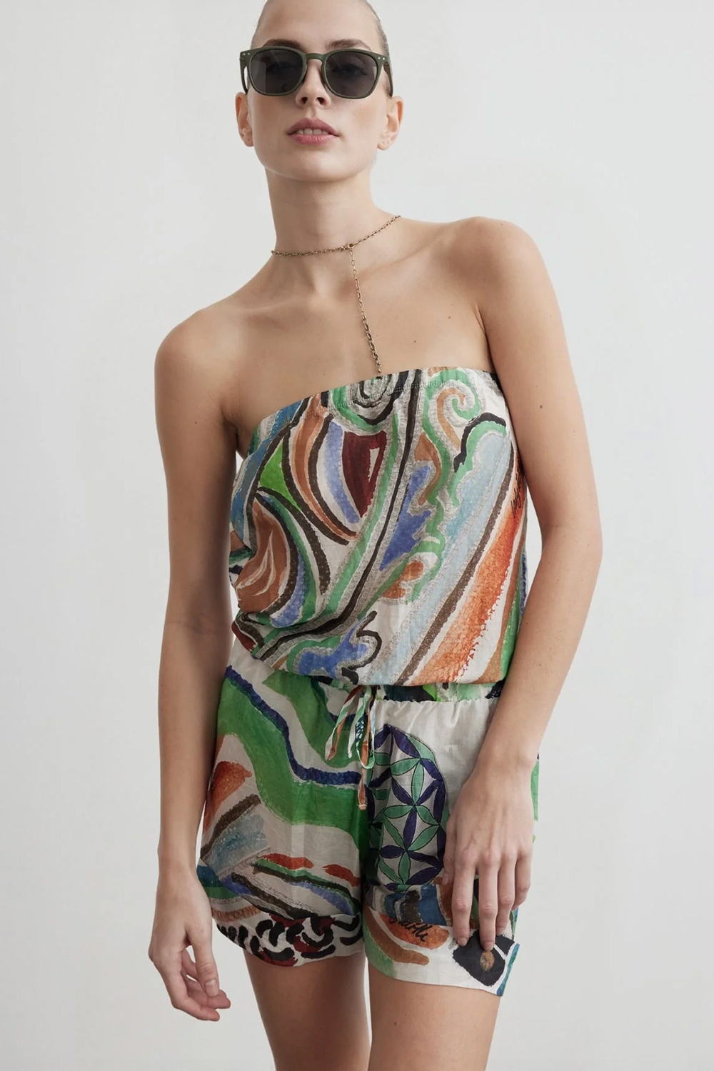 Strapless Mini Jumpsuit | Goddess of Healing