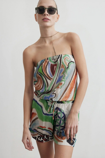 Strapless Mini Jumpsuit | Goddess of Healing