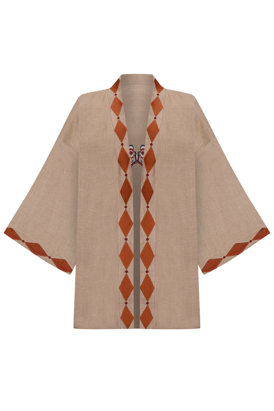 Linen Kaftan Tabac