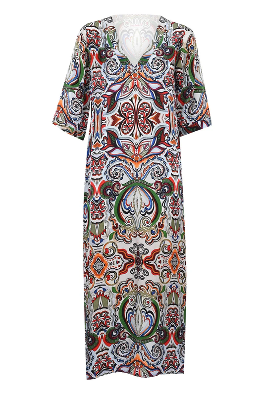 V Neck Kaftan Dress | Goddess of Butterfly