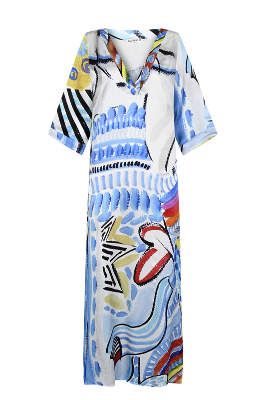V Neck Kaftan Dress | Goddess of Miracle