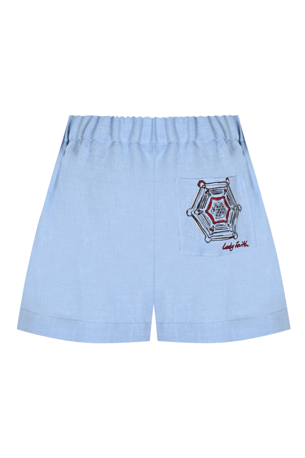 Linen Shorts Blue