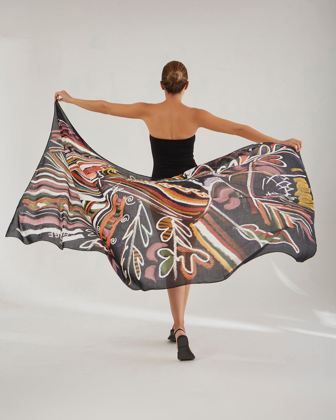 Silk Voile Pareo Scarf | Goddess Of Transformation