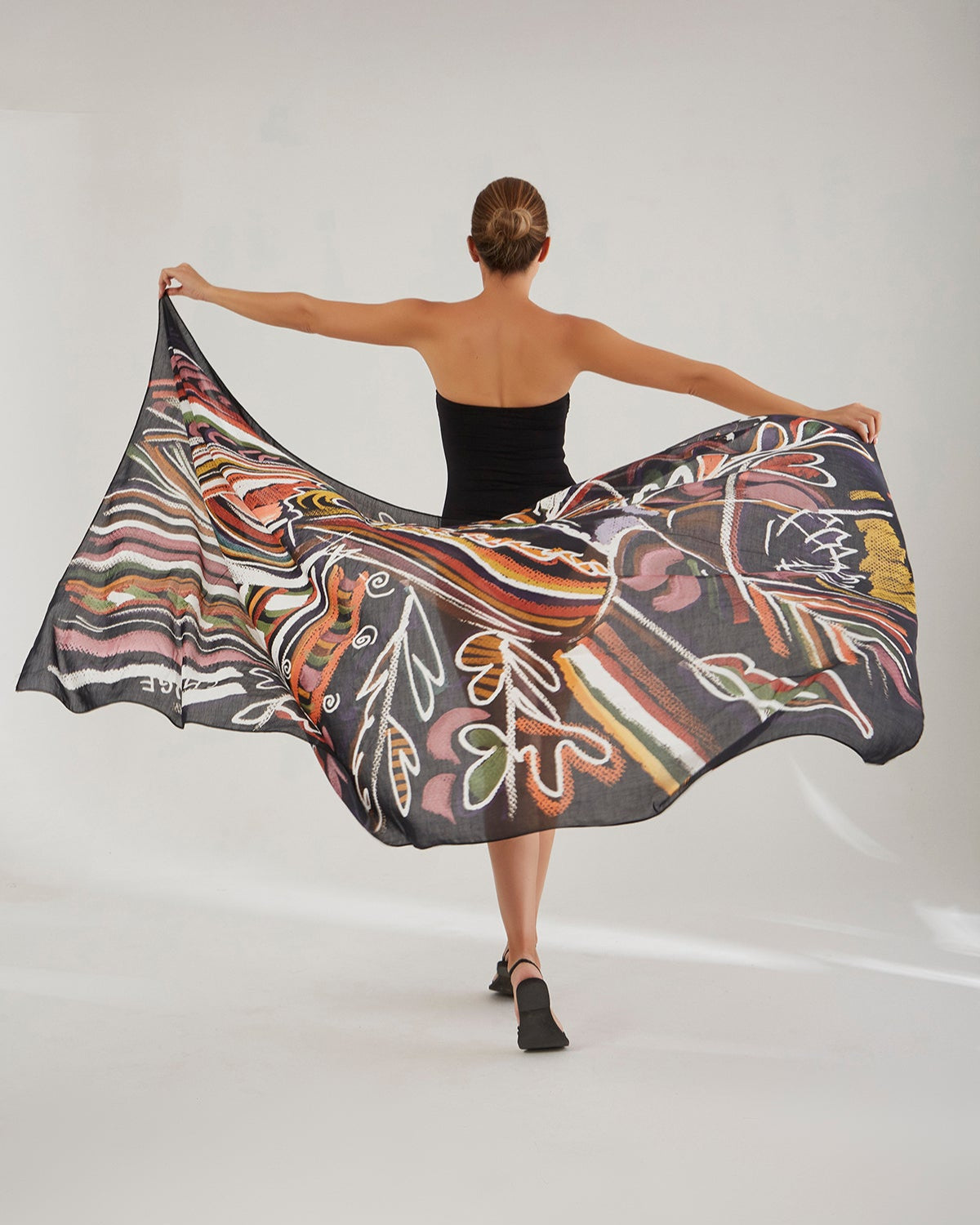 Silk Voile Pareo Scarf | Goddess Of Transformation