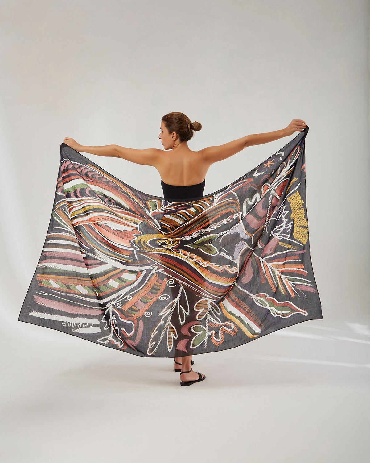 Silk Voile Pareo Scarf | Goddess Of Transformation