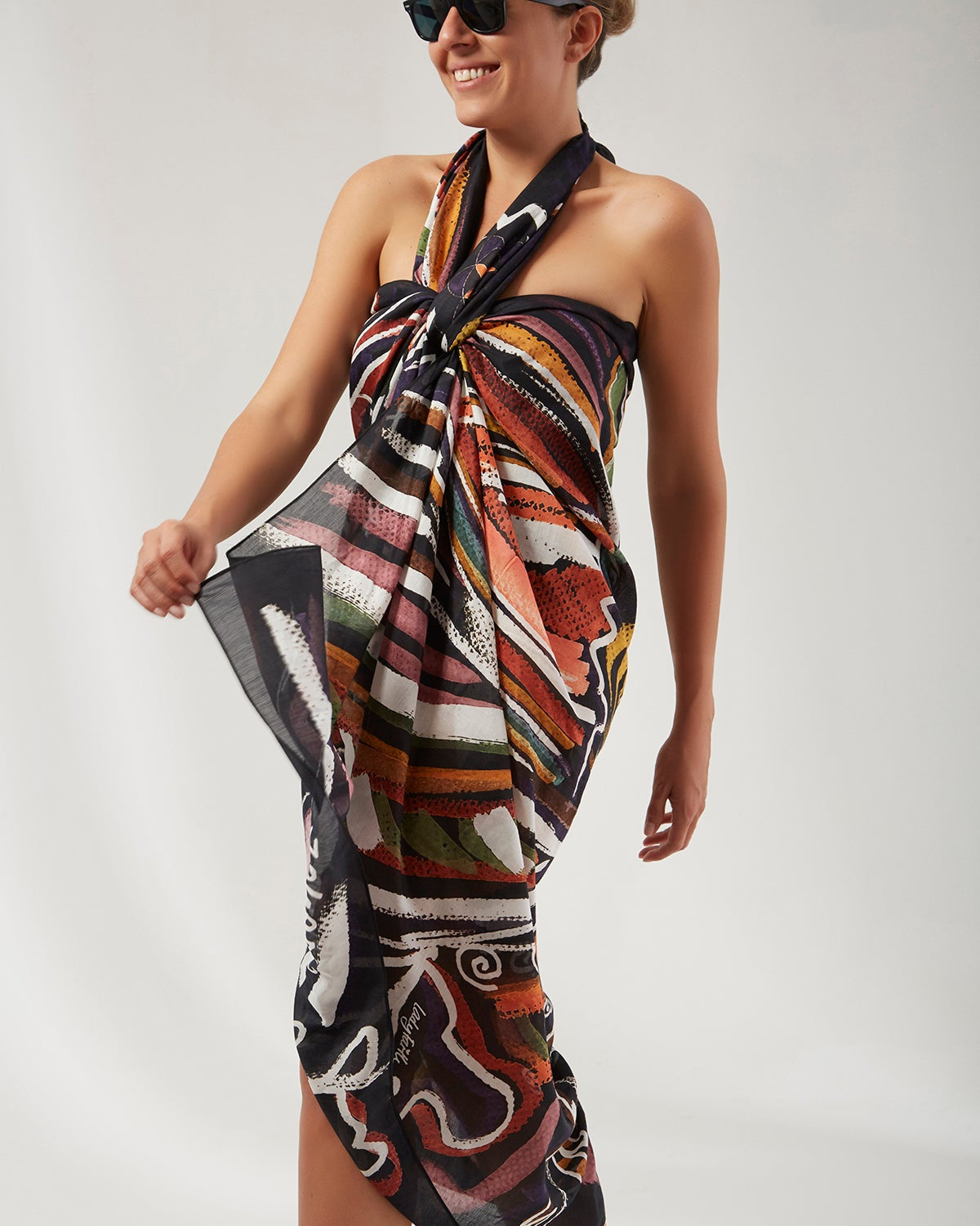 Silk Voile Pareo Scarf | Goddess Of Transformation