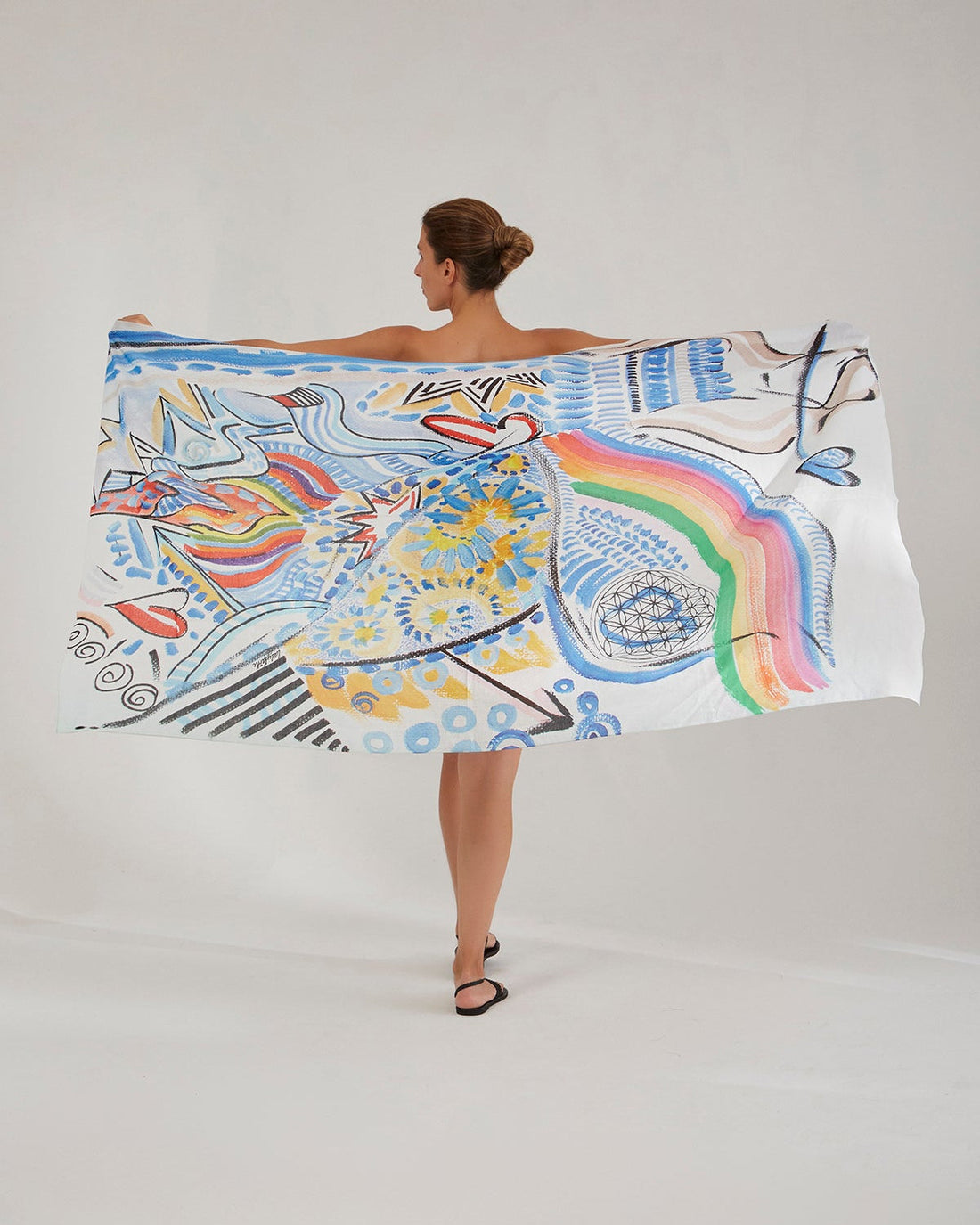 Silk Voile Pareo Scarf | Goddess Of Miracle