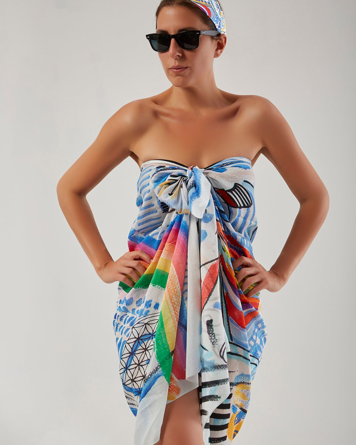 Silk Voile Pareo Scarf | Goddess Of Miracle