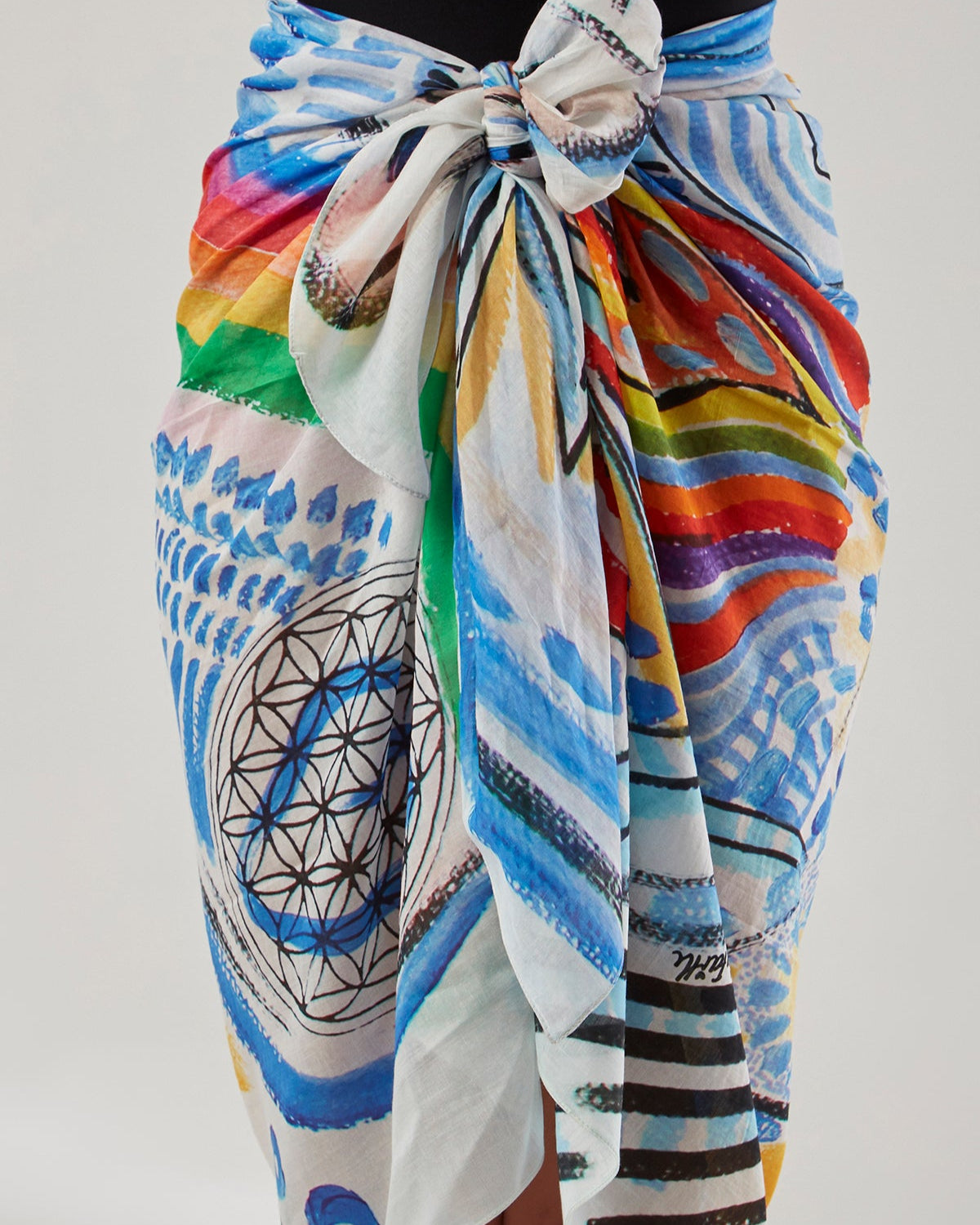 Silk Voile Pareo Scarf | Goddess Of Miracle