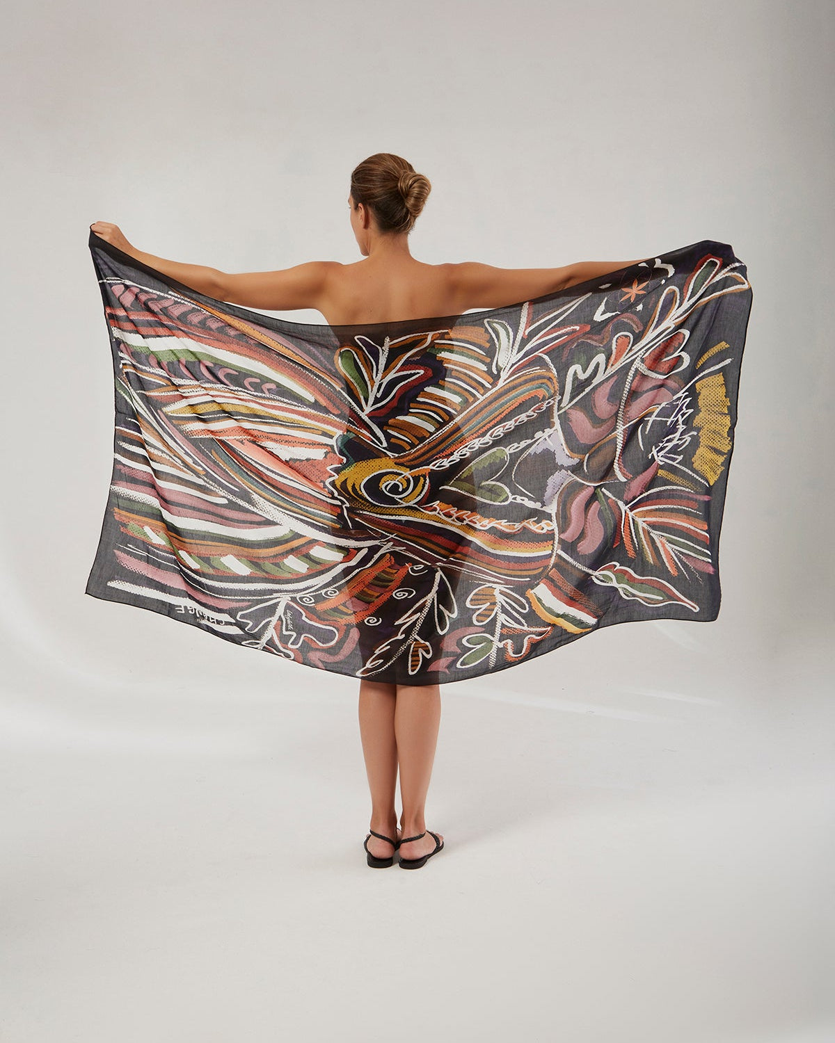 Silk Voile Pareo Scarf | Goddess Of Transformation