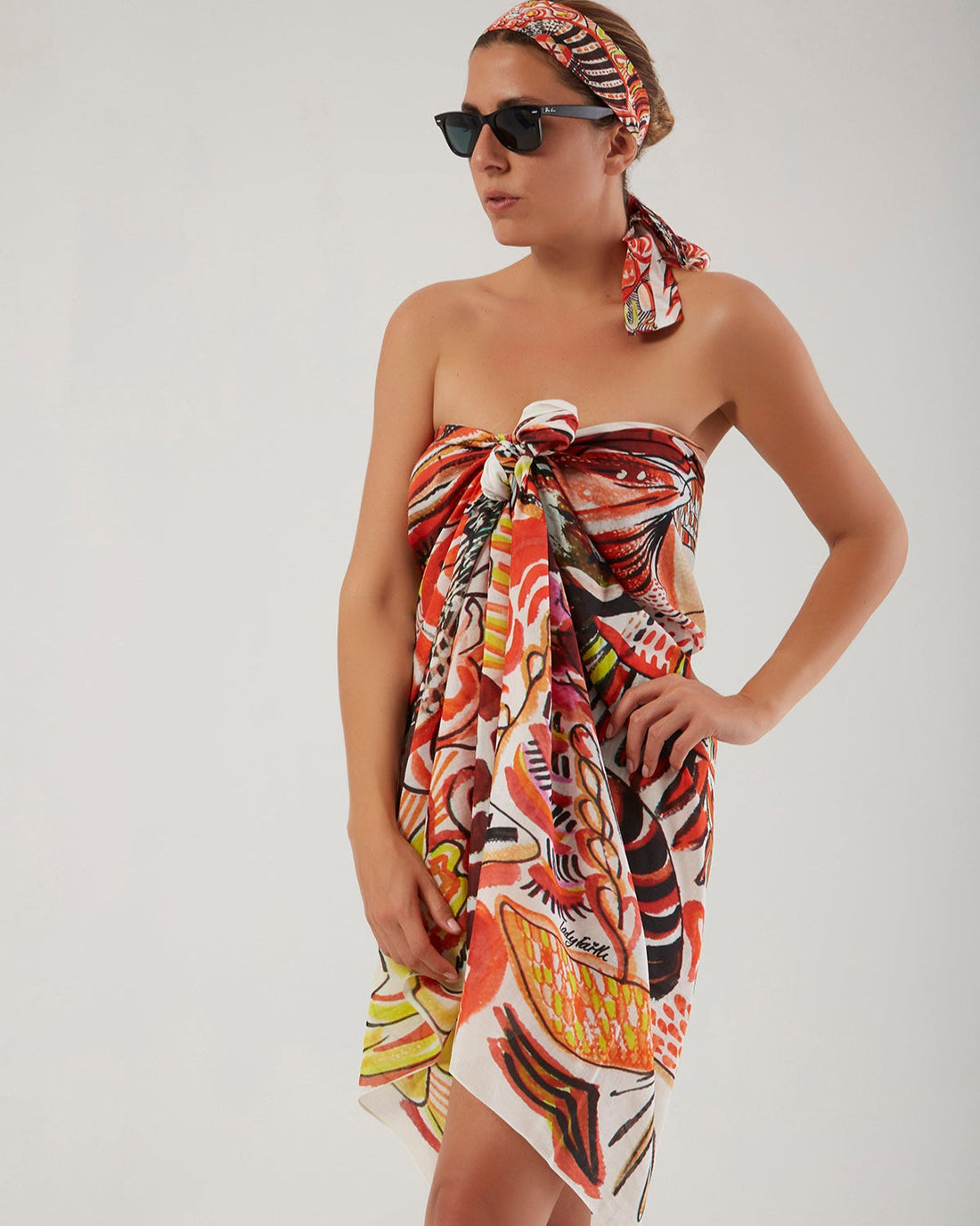 Silk Voile Pareo Scarf | Goddess Of Abundance