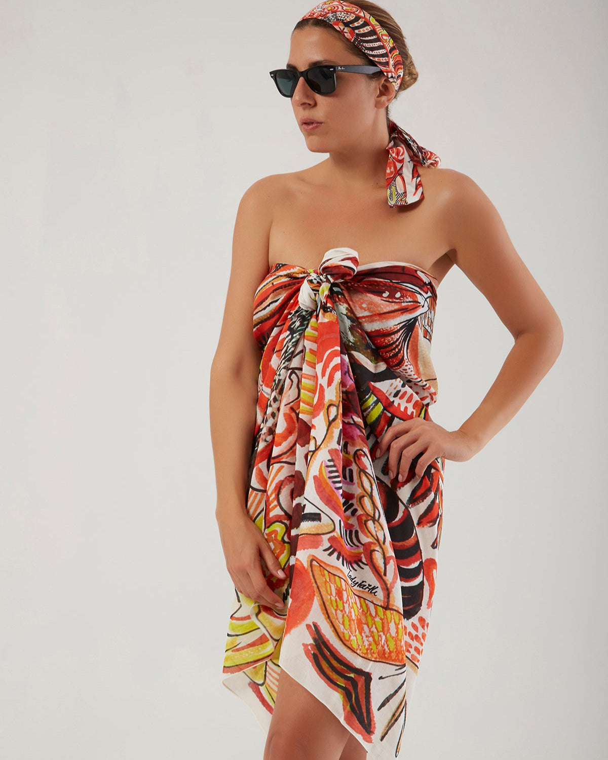Silk Voile Pareo Scarf | Goddess Of Abundance