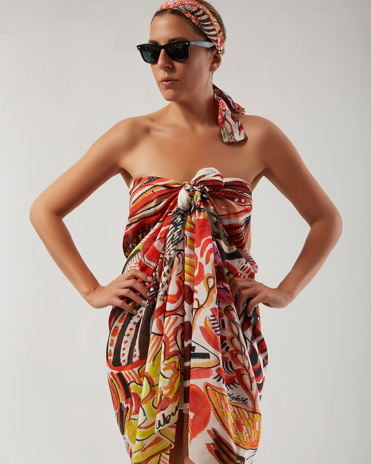 Silk Voile Pareo Scarf | Goddess Of Abundance