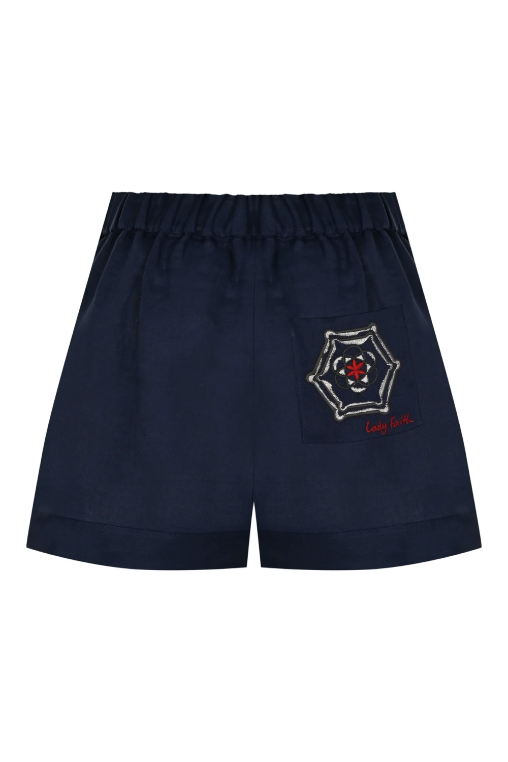 Linen Shorts Navy