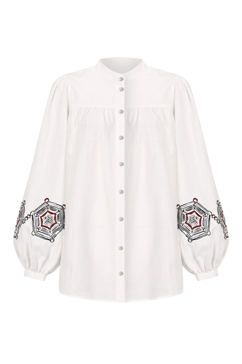 Puff Sleeve Linen Shirt