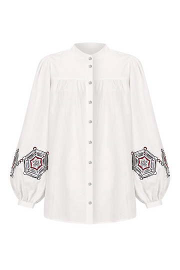 Puff Sleeve Linen Shirt