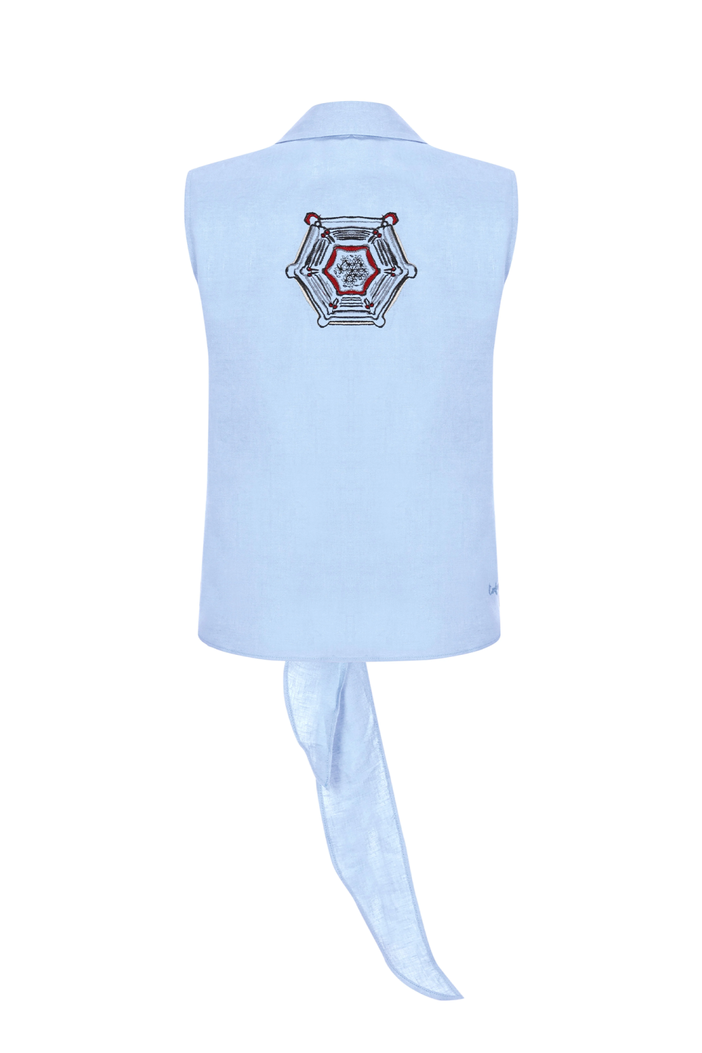 Sleeveless Shirt Blue